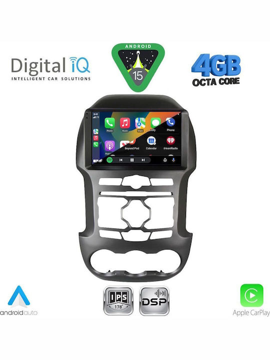 Digital IQ Car Audio System for Ford Transit Custom / Tourneo Custom 2013-2019 (Bluetooth/USB/WiFi/GPS/Apple CarPlay/Android Auto) with 9" Touch Screen