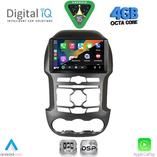 Digital IQ Ηχοσύστημα Αυτοκινήτου για Ford Transit Custom / Tourneo Custom 2013-2019 (Bluetooth/USB/WiFi/GPS/Apple-Carplay/Android-Auto) με Οθόνη Αφής 9"