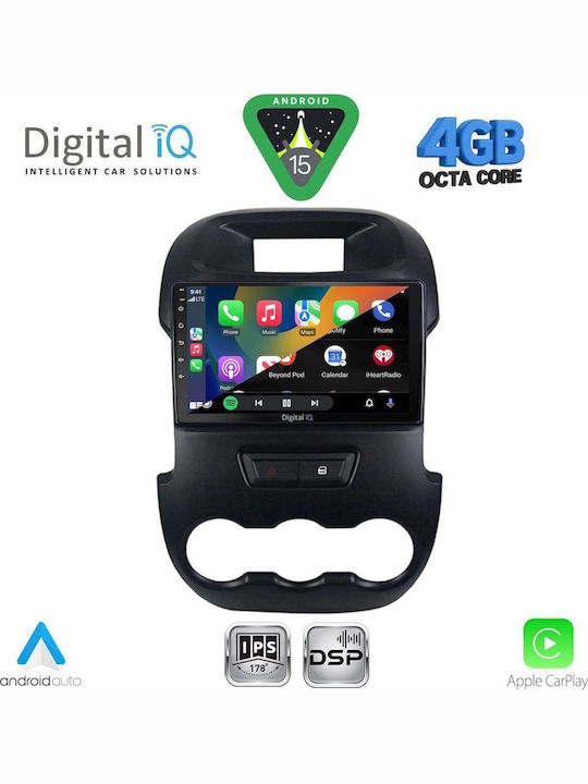 Digital IQ Car Audio System for Ford Transit Custom / Tourneo Custom 2013-2019 (Bluetooth/USB/WiFi/GPS/Apple CarPlay/Android Auto) with 9" Touch Screen