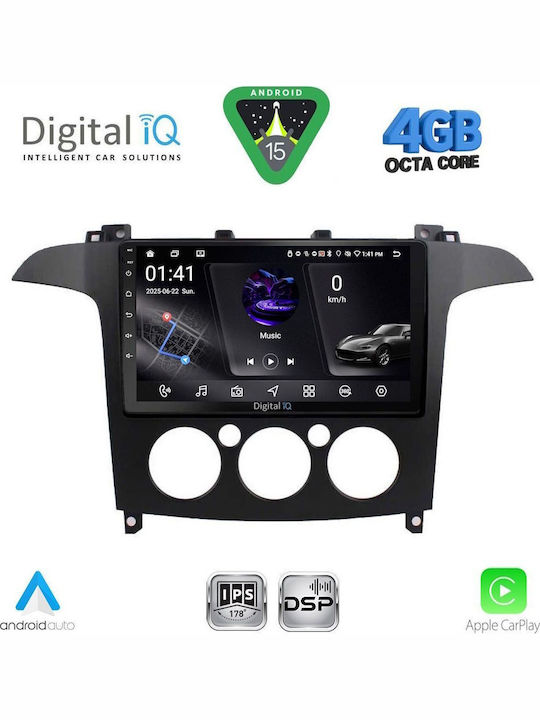 Digital IQ Car Audio System for Ford Transit Custom / Tourneo Custom 2013-2019 (Bluetooth/USB/WiFi/GPS/Apple CarPlay/Android Auto) with 9" Touch Screen