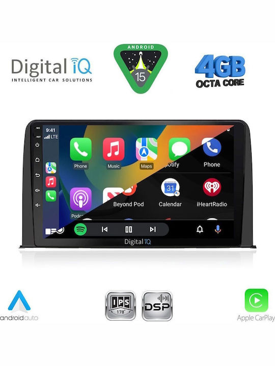 Digital IQ Car Audio System for Honda CR-V 2017-2022 (Bluetooth/USB/WiFi/GPS/Apple CarPlay/Android Auto) with 10" Touch Screen