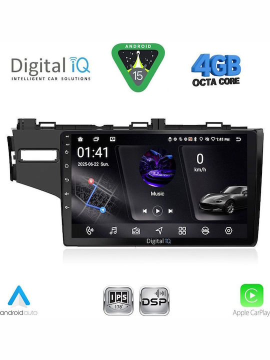 Digital IQ Ηχοσύστημα Αυτοκινήτου για Honda Jazz 2008-2012 (Bluetooth/USB/WiFi/GPS/Apple-Carplay/Android-Auto) με Οθόνη Αφής 10"