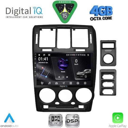 Digital IQ Ηχοσύστημα Αυτοκινήτου για Hyundai H-1 2007 (Bluetooth/USB/WiFi/GPS/Apple-Carplay/Android-Auto) με Οθόνη Αφής 9"