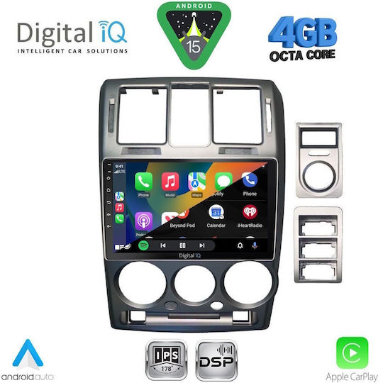 Digital IQ Ηχοσύστημα Αυτοκινήτου για Hyundai H-1 2007 (Bluetooth/USB/WiFi/GPS/Apple-Carplay/Android-Auto) με Οθόνη Αφής 9"