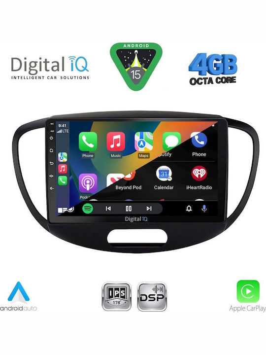 Digital IQ Car Audio System for Hyundai H-1 2007 (Bluetooth/USB/WiFi/GPS/Apple CarPlay/Android Auto) with 9" Touch Screen
