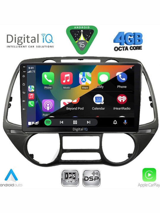 Digital IQ Car Audio System for Hyundai H-1 2007 (Bluetooth/USB/WiFi/GPS/Apple CarPlay/Android Auto) with 9" Touch Screen