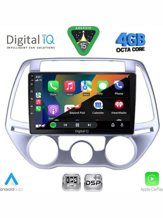 Digital IQ Car Audio System for Hyundai H-1 2007 (Bluetooth/USB/WiFi/GPS/Apple CarPlay/Android Auto) with 9" Touch Screen