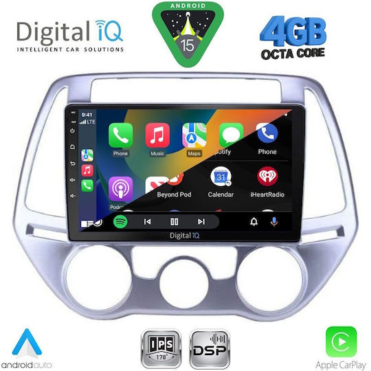 Digital IQ Ηχοσύστημα Αυτοκινήτου για Hyundai H-1 2007 (Bluetooth/USB/WiFi/GPS/Apple-Carplay/Android-Auto) με Οθόνη Αφής 9"