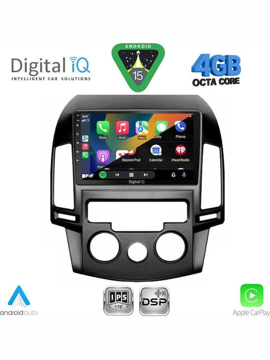 Digital IQ Car Audio System for Hyundai i20 2018-2021 Bluetooth USB WiFi GPS Apple CarPlay Android Auto with 9" Touch Screen