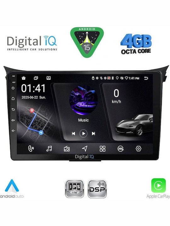 Digital IQ Car Audio System for Hyundai i20 2018-2021 Bluetooth USB WiFi GPS Apple CarPlay Android Auto with 9" Touch Screen