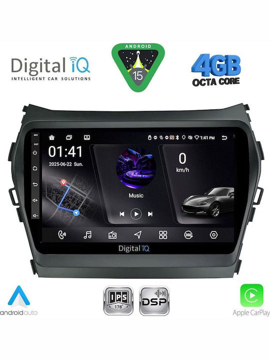 Digital IQ Car Audio System for Hyundai Kona 2017-2023 (Bluetooth/USB/WiFi/GPS/Apple CarPlay/Android Auto) with 10" Touch Screen