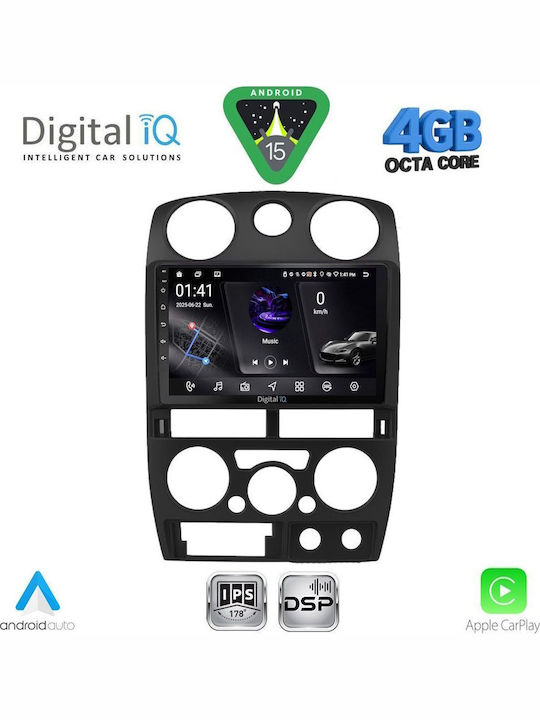 Digital IQ Car Audio System Isuzu D-Max 2002-2008 Bluetooth USB WiFi GPS Apple CarPlay Android Auto with 9" Touch Screen