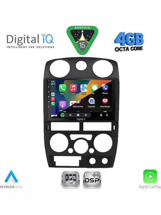Digital IQ Car Audio System Isuzu D-Max 2008-2012 Bluetooth USB WiFi GPS Apple CarPlay Android Auto with 9" Touch Screen