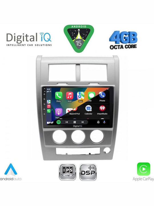 Digital IQ Car Audio System for Jeep Cherokee / Liberty 2007-2014 Bluetooth USB WiFi GPS Apple CarPlay Android Auto with 10" Touch Screen