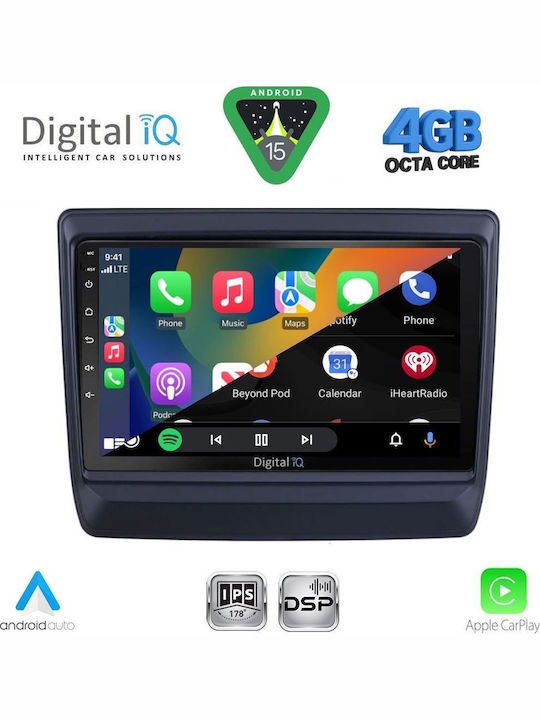 Digital IQ Car Audio System Isuzu D-Max 2020 (Bluetooth/USB/WiFi/GPS/Apple CarPlay/Android Auto) with 9" Touch Screen