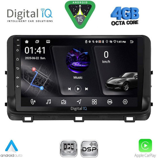 Digital IQ Ηχοσύστημα Αυτοκινήτου για Kia Ceed 2006-2009 (Bluetooth/USB/WiFi/GPS/Apple-Carplay/Android-Auto) με Οθόνη Αφής 9"