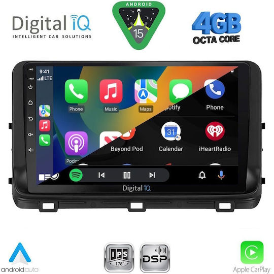 Digital IQ Ηχοσύστημα Αυτοκινήτου για Kia Ceed 2006-2009 (Bluetooth/USB/WiFi/GPS/Apple-Carplay/Android-Auto) με Οθόνη Αφής 9"