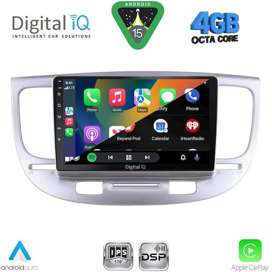 Digital IQ Car Audio System for Kia Rio 2005-2011 (Bluetooth/USB/WiFi/GPS/Apple CarPlay/Android Auto) with 9" Touch Screen