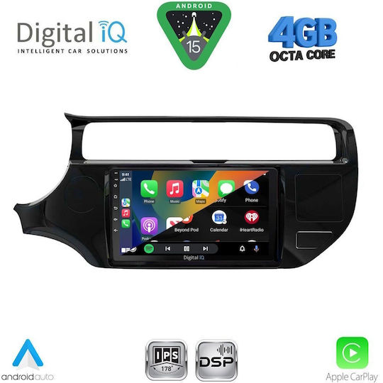 Digital IQ Car Audio System for Kia Rio 2015-2018 (Bluetooth/USB/WiFi/GPS/Apple CarPlay/Android Auto) with 9" Touch Screen