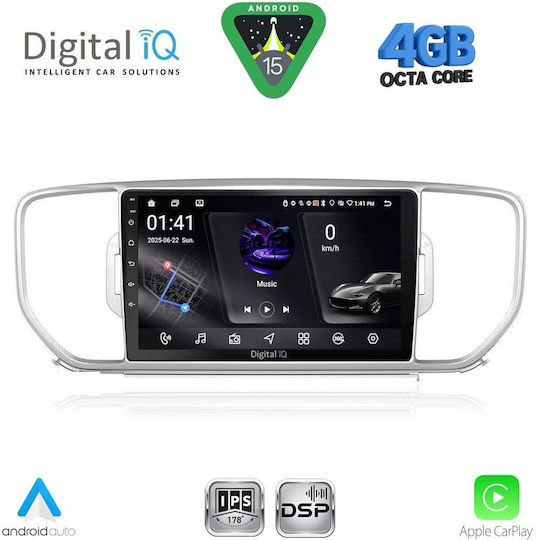 Digital IQ Ηχοσύστημα Αυτοκινήτου για Kia Soul 2008-2013 (Bluetooth/USB/WiFi/GPS/Apple-Carplay/Android-Auto) με Οθόνη Αφής 9"