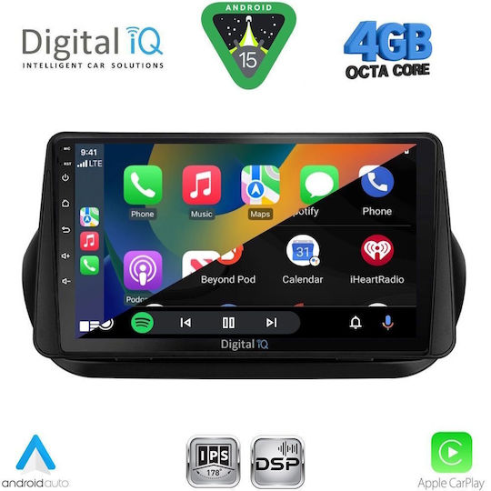 Digital IQ Car Audio System for Fiat Ducato 2006-2011 Bluetooth USB WiFi GPS Apple CarPlay Android Auto with 9" Touch Screen