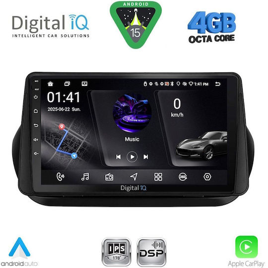 Digital IQ Car Audio System for Fiat Ducato 2006-2011 Bluetooth USB WiFi GPS Apple CarPlay Android Auto with 9" Touch Screen