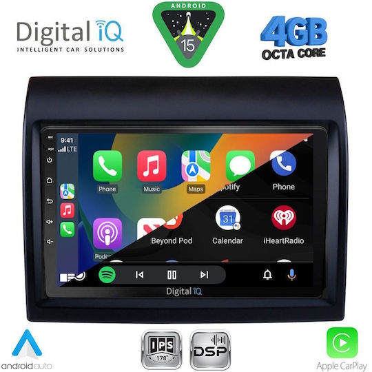Digital IQ Ηχοσύστημα Αυτοκινήτου για Peugeot Boxer Fiat Ducato Citroen Jumper 2011-2021 (Bluetooth/USB/WiFi/GPS/Apple-Carplay/Android-Auto) με Οθόνη Αφής 9"