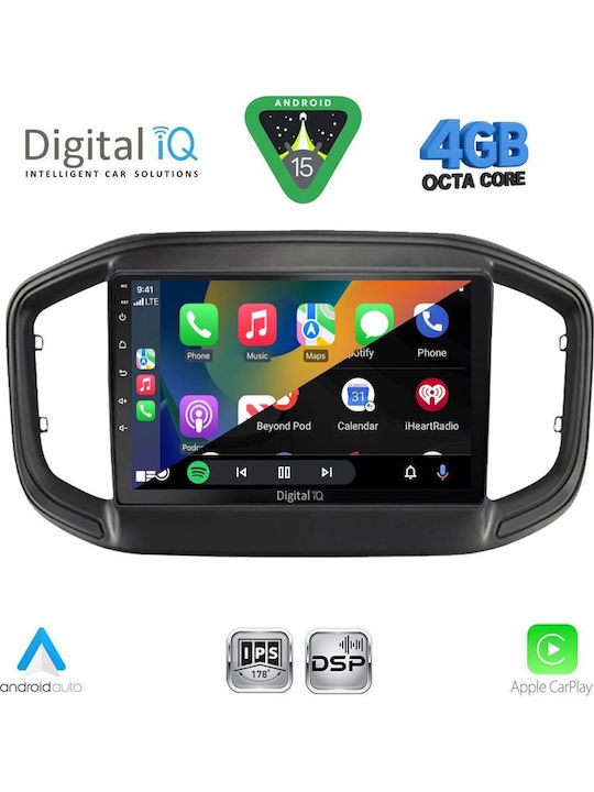 Digital IQ Car Audio System for Fiat Ducato 2006-2011 Bluetooth USB WiFi GPS Apple CarPlay Android Auto with 9" Touch Screen