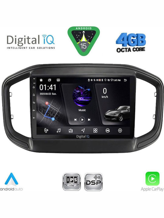 Digital IQ Car Audio System for Fiat Ducato 2006-2011 Bluetooth USB WiFi GPS Apple CarPlay Android Auto with 9" Touch Screen