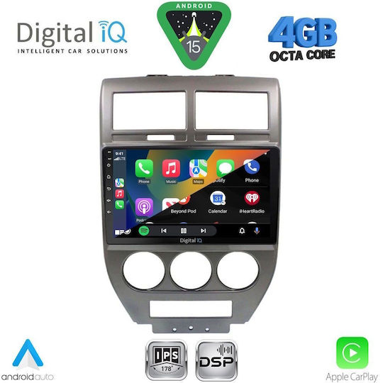 Digital IQ Ηχοσύστημα Αυτοκινήτου για Jeep Compass / Patriot 2007-2016 (Bluetooth/USB/WiFi/GPS/Apple-Carplay/Android-Auto) με Οθόνη Αφής 10"