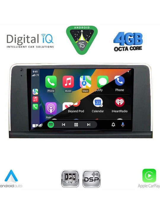 Digital IQ Car Audio System for BMW X5 (E70) / X6 (E71) 2013-2016 (Bluetooth/USB/WiFi/GPS/Apple CarPlay/Android Auto) with 9" Touch Screen