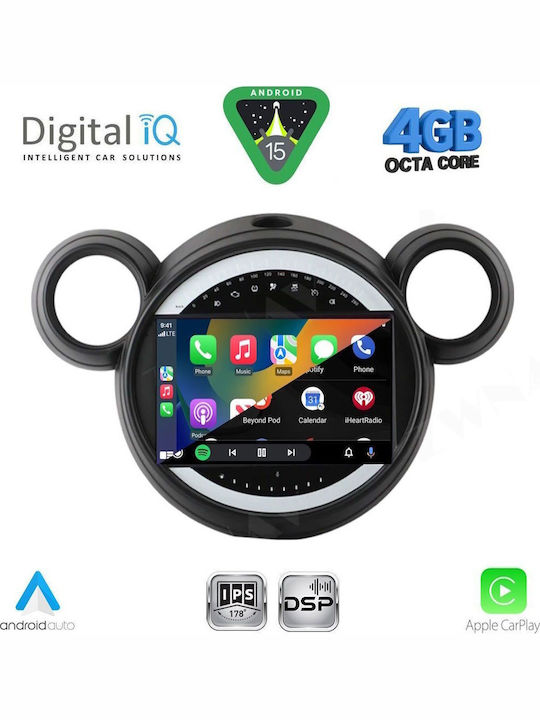 Digital IQ Auto-Audiosystem Für Mini Countryman / Paceman 2010-2016 Bluetooth USB Eingebautes Wi-Fi GPS Apple CarPlay Android Auto Mit 9 Zoll Touchscreen DIGITAL IQ RSG 6065 CPA