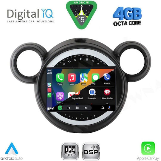Digital IQ Car Audio System for Mini Countryman / Paceman 2010-2016 Bluetooth USB Wi-Fi GPS Apple CarPlay Android Auto with 9 Inch Touch Screen