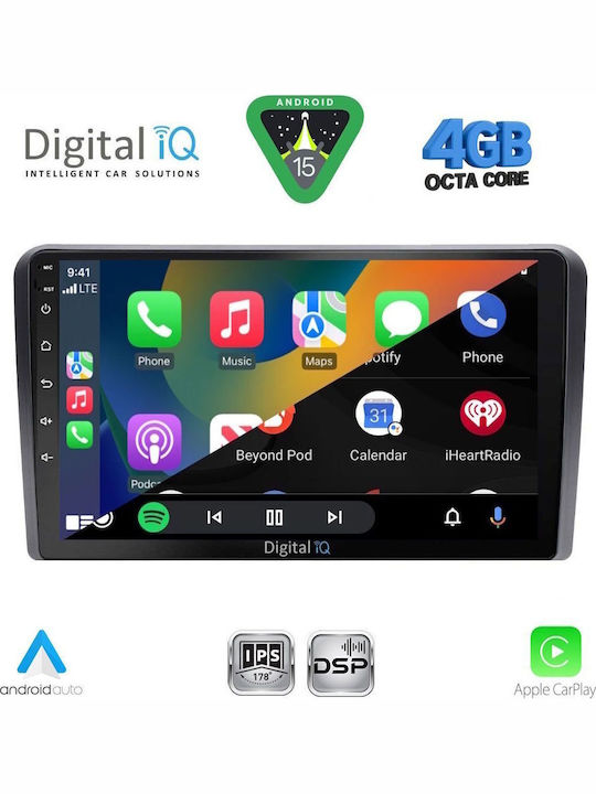 Digital IQ Auto-Audiosystem für Ford Transit Connect 2018 mit Touchscreen 10" Bluetooth USB WiFi GPS Apple CarPlay Android Auto
