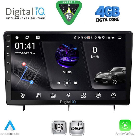 Digital IQ Ηχοσύστημα Αυτοκινήτου για Honda Civic 2012-2016 (Bluetooth/USB/WiFi/GPS/Apple-Carplay/Android-Auto) με Οθόνη Αφής 9"
