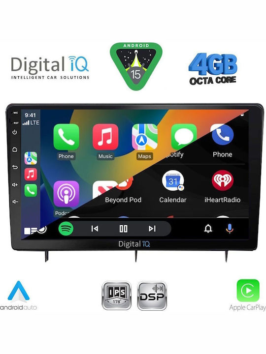 Digital IQ Car Audio System for Honda Civic 2012-2016 Bluetooth USB WiFi GPS Apple CarPlay Android Auto with 9" Touch Screen