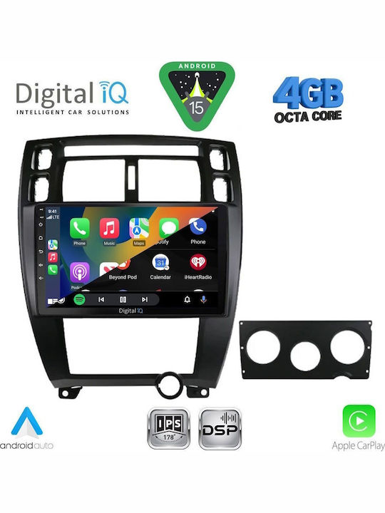 Digital IQ Car Audio System for Hyundai Tucson 2004-2010 Bluetooth USB WiFi GPS Apple CarPlay Android Auto with 10" Touch Screen