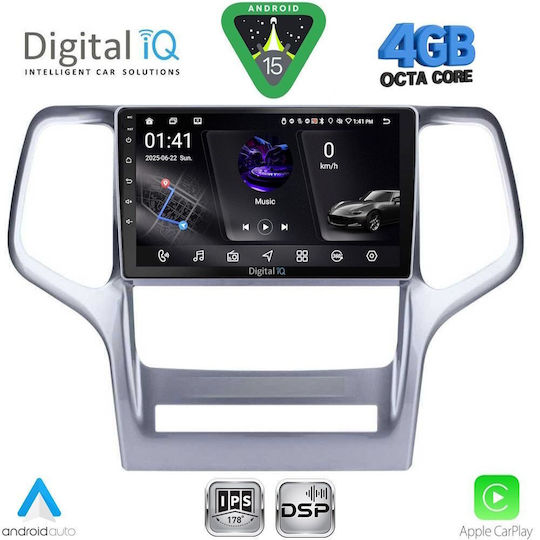 Digital IQ Car Audio System for Jeep Grand Cherokee 1999-2004 Bluetooth USB WiFi GPS Apple CarPlay Android Auto with 9" Touch Screen