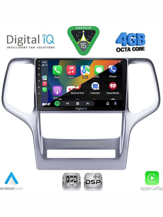 Digital IQ Car Audio System for Jeep Grand Cherokee 1999-2004 Bluetooth USB WiFi GPS Apple CarPlay Android Auto with 9" Touch Screen