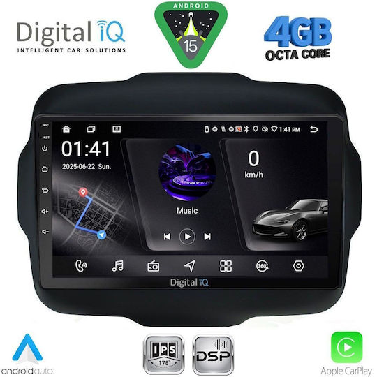 Digital IQ Car Audio System for Jeep Grand Cherokee 1999-2004 Bluetooth USB WiFi GPS Apple CarPlay Android Auto with 9" Touch Screen