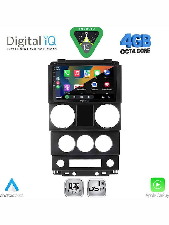 Digital IQ Car Audio System for Jeep Grand Cherokee 1999-2004 Bluetooth USB WiFi GPS Apple CarPlay Android Auto with 9" Touch Screen