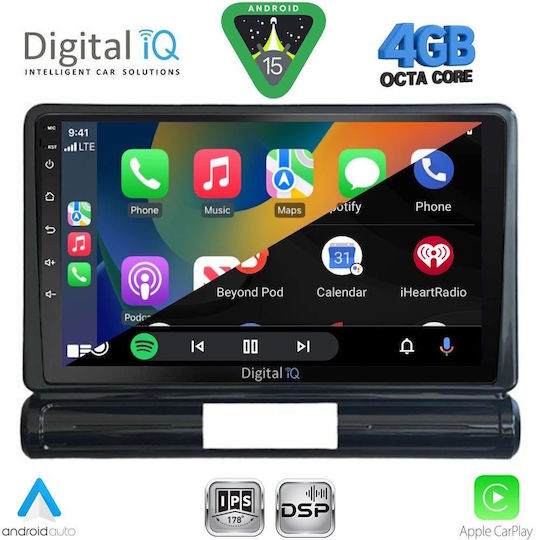 Digital IQ Car Audio System for Citroen C3 / DS3 2016 (Bluetooth/USB/WiFi/GPS/Apple CarPlay/Android Auto) with 9" Touch Screen