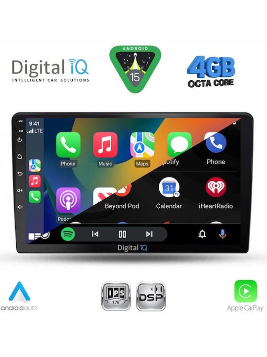 Digital IQ Car Audio System for Kia Ceed 2009-2012 Bluetooth USB WiFi GPS Apple CarPlay Android Auto with 9" Touch Screen