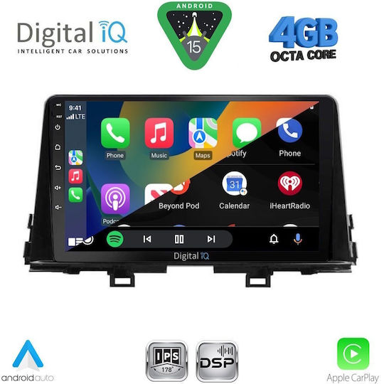 Digital IQ Ηχοσύστημα Αυτοκινήτου για Kia Picanto 2021 (Bluetooth/USB/WiFi/GPS/Apple-Carplay/Android-Auto) με Οθόνη Αφής 9"