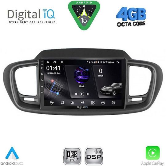 Digital IQ Ηχοσύστημα Αυτοκινήτου για Kia Picanto 2021 (Bluetooth/USB/WiFi/GPS/Apple-Carplay/Android-Auto) με Οθόνη Αφής 9"