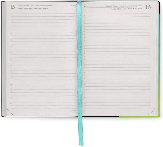Legami Milano Daily Agenda 2026/27 Shades Green 12x18cm
