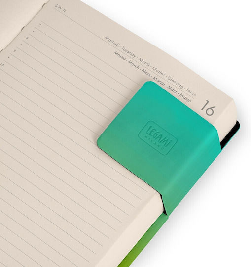 Legami Milano Daily Agenda 2026/27 Shades Green 9.5x13.5cm