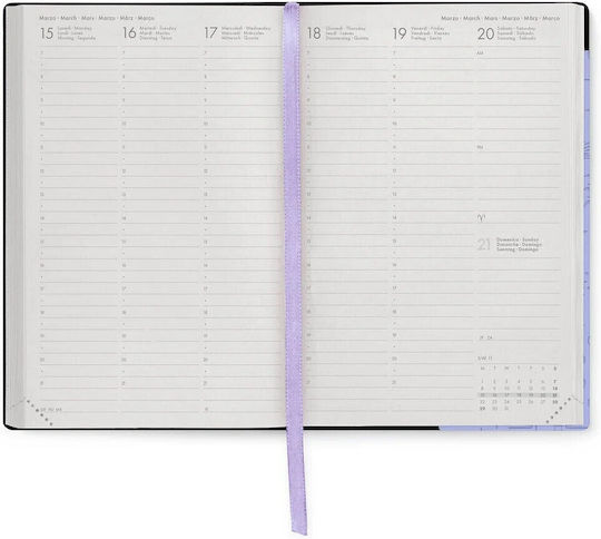 Legami Milano Εβδομαδιαία Ατζέντα 2026/27 Cosmic Lilac 12x18εκ.