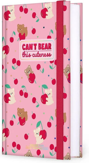 Legami Milano Ημερήσια Ατζέντα 2026/27 Teddy Bear Cherry Pink 12x18εκ.