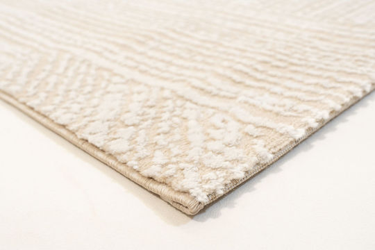 Ezzo Carlota E703b1w Fireplace Rug Rectangular Beige 133x190cm